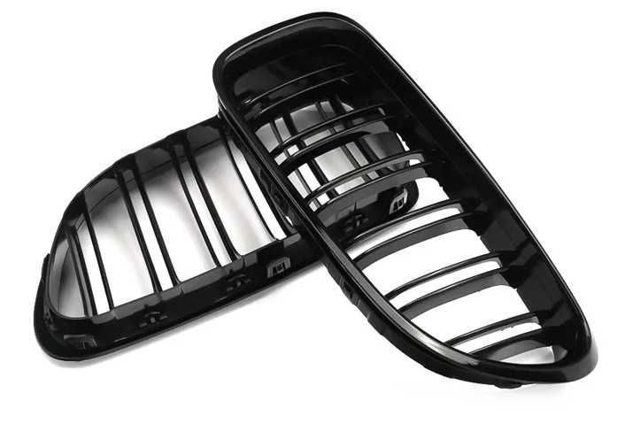 Grelhas frontais preto brilho dupla barra BMW série 6 F06 F12 F13