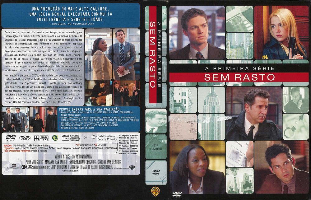 Séries Originais em DVD  -  “Sem Rasto” Temporadas 1 a 5