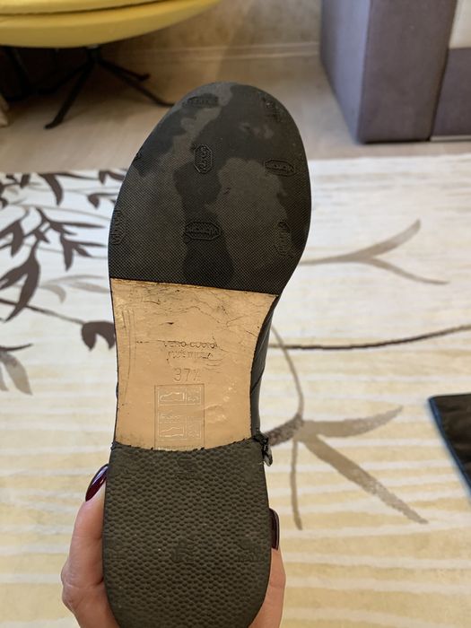 Сапоги кожаные