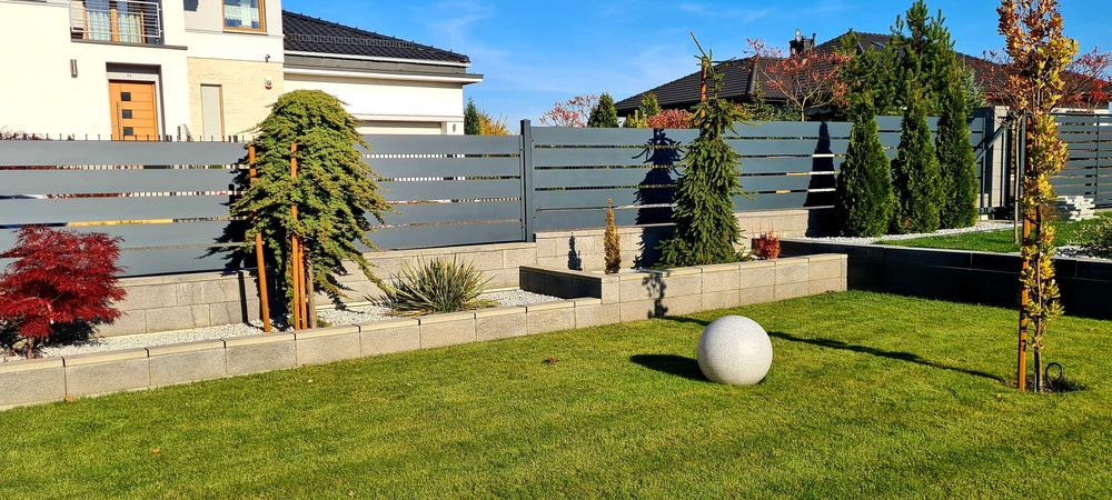 Brama aluminiowa ogrodzenie przęsła furtka