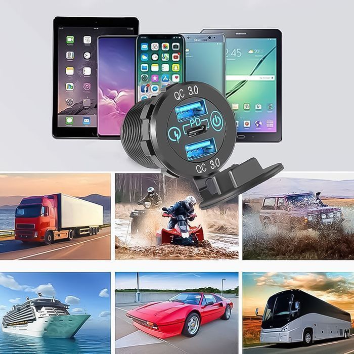 Ładowarka samochodowa LED gniazdo Alogy Mini Car Charge do motocykla