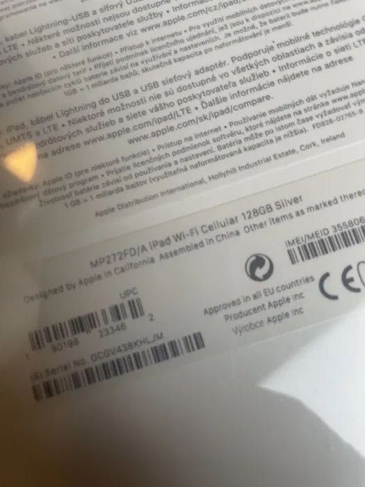 Nowy Apple iPad 5 gen 128GB Silver MP272FD/A – nieużywany, fabryczny