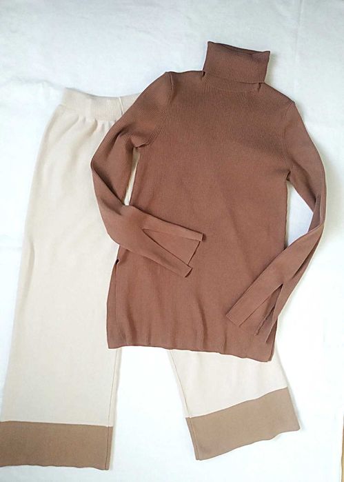 Стильний жіночий светр h&m, в рубчик, з віскозою, розмір xs-s