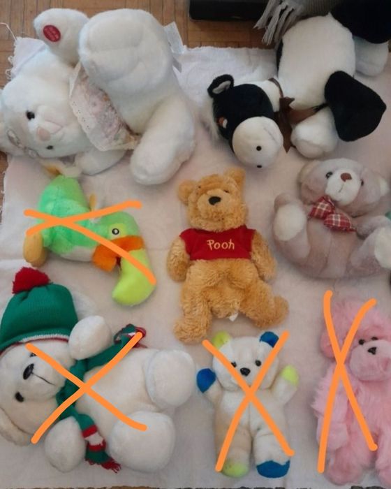 Peluches variados peq/med