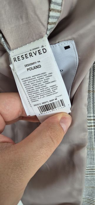Marynarka męska M slim fit linen blend