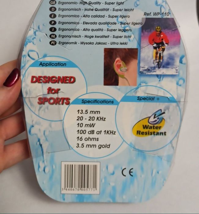 Słuchawki sportowe douszne