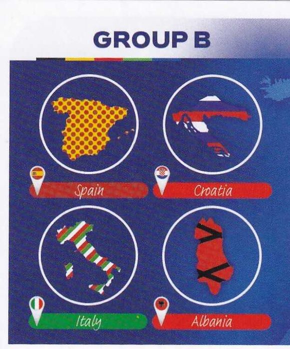 Topps Euro 2024 Sticker GB 1 Group B 1/2