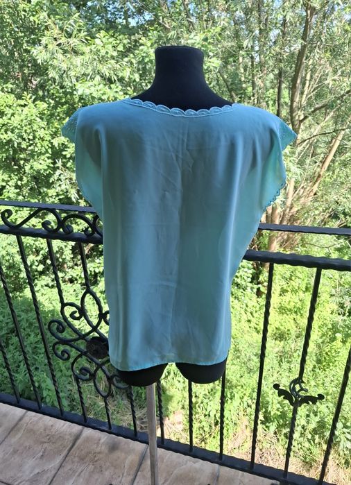Miętowa bluzka damska rozmiar XXL 44 / XXXL 46