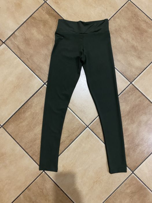 Legginsy ciemnozielone