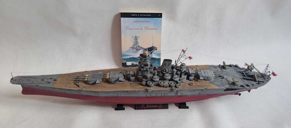 Pancernik Musashi.Model plastikowy 1:350