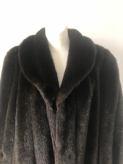 Futro futerko używane sztuczne do kostek długie ciepłe rozmiar XL 42