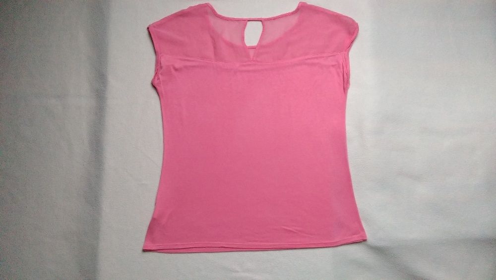 bluzka pomarańczowa/koralowa bez rękawów