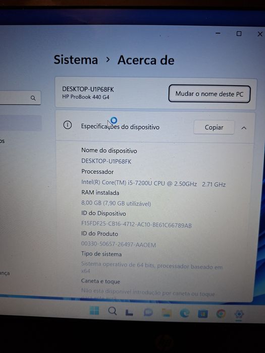 Portátil HP Probook 440 g4 intel i5