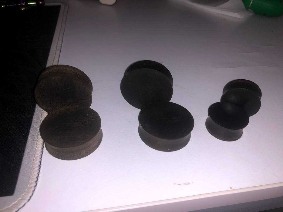 Тонелі Плаги 35мм 25мм ручна робота, ебоніт