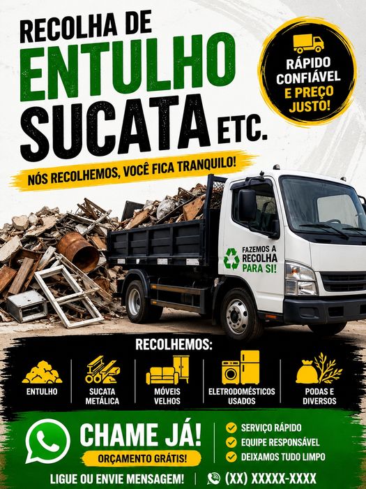 Entulho sucata eletrodomésticos