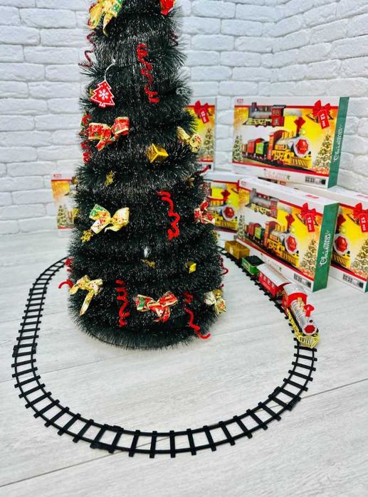 потяг, новорічна залізниця, подарунковий потяг