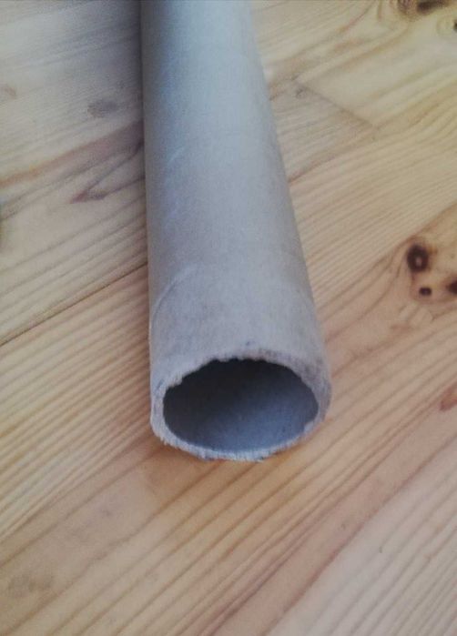 tuba tuleja rura tekturowa szara długa 219cm