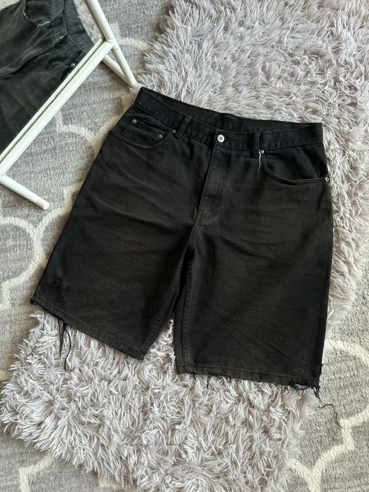 Широкі джинсові шорти baggy jeans shorts custom zara sk8 y2k carhartt