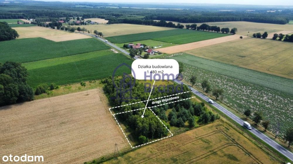 Działka budowlana 1480 m2 | Drołtowice