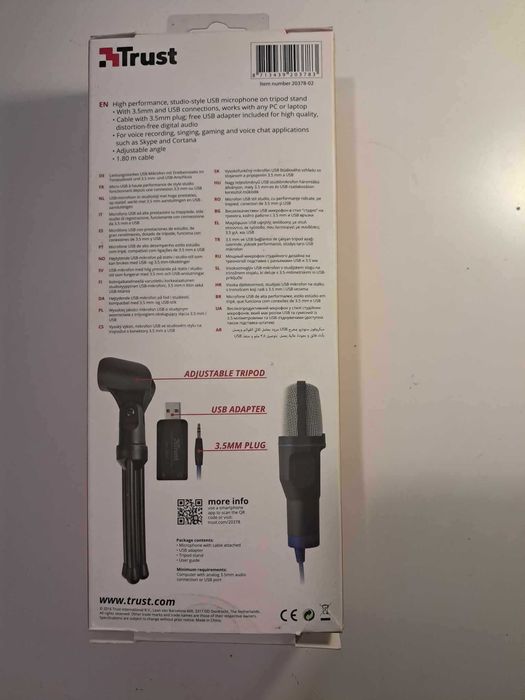 Mikrofon Trust Mico ze statywem, jack 3.5mm