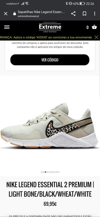 sapatilhas nike 37.5