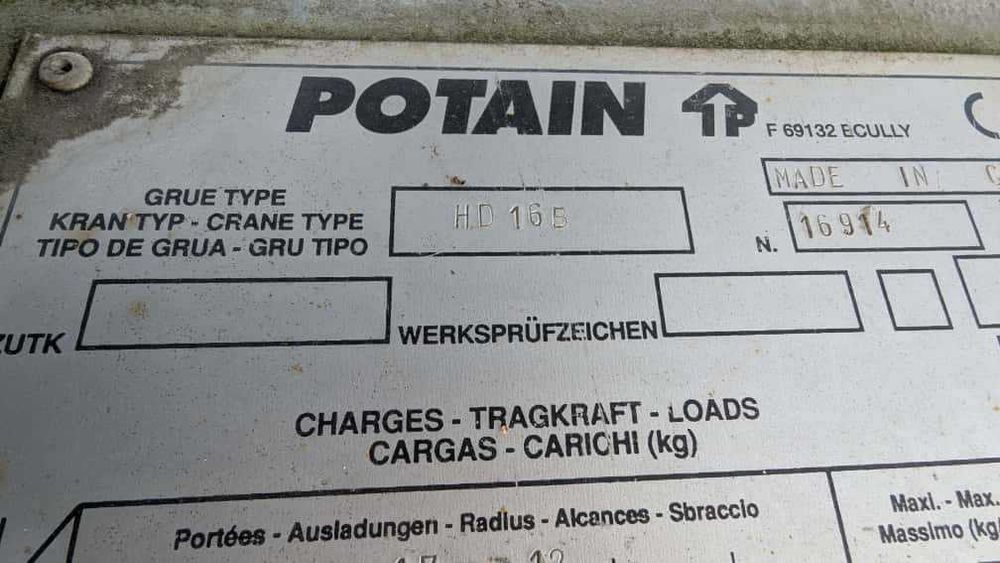 Żuraw Dźwig Potain HD 16B