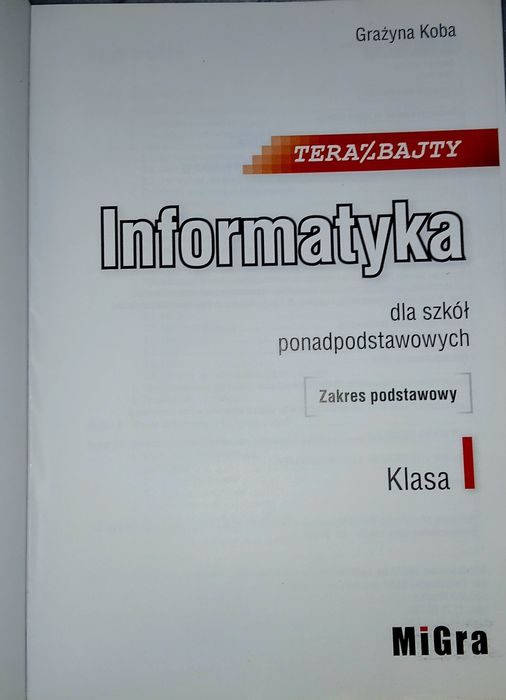 Podręcznik z Informatyki