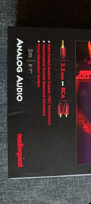 Przewód Audioquest GOLDEN GATE 2 m Jack / RCA