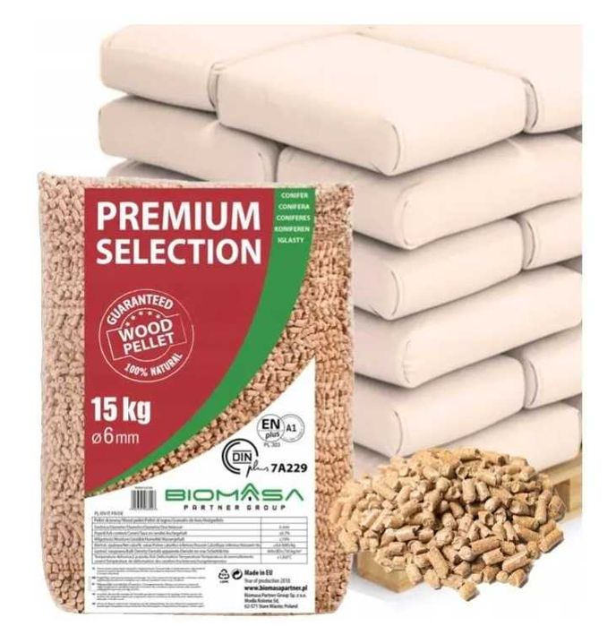 Pellet PREMIUM Biomasa Partner Group, pelet, drzewo, węgiel