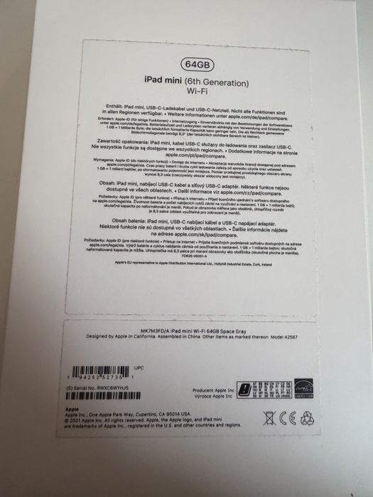 Bateria 99,7% iPad mini 6gen WiFi 64gb Idealny + Apple Pencil 2gen + Smart Folio