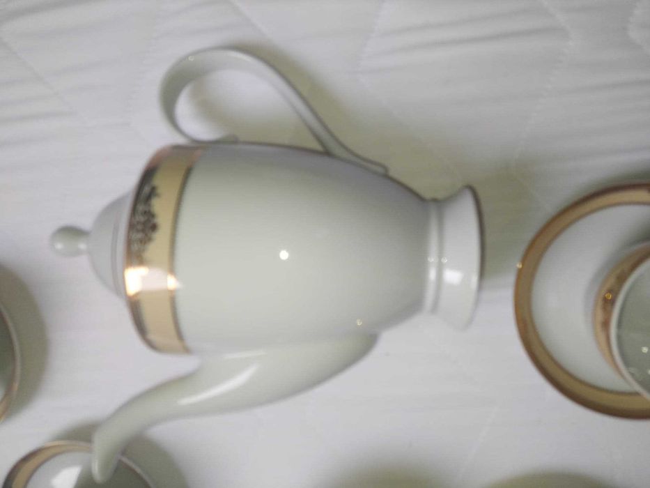 Zestaw kawowy Porcelana Wałbrzych A.D. 1845 Złocony