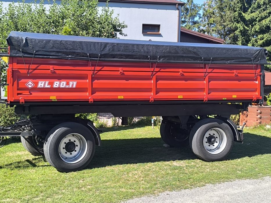 Przyczepa rolnicza 12 IFA HW8011  DOSTĘPNA wywrotka 3 strony