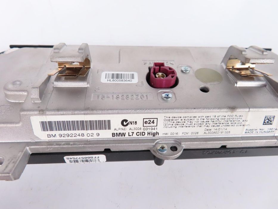 Monitor / Display Central Bmw 3 Ref: 65509292248 2011 - 2025