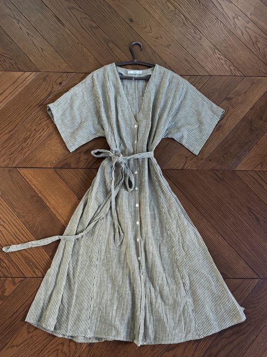 Лляна сукня Mango XS