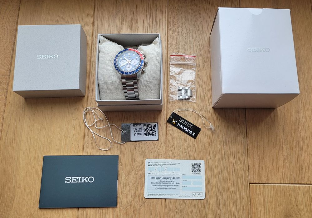 Seiko SSC913P1 Prospex Speedtimer Solar Chronograph Niebieski Augustów