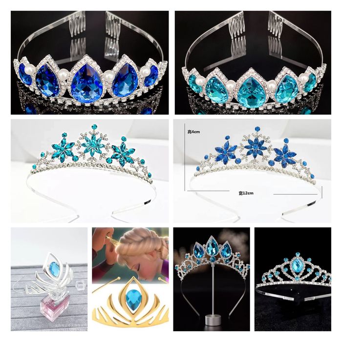 Діадеми з блакитним камінням для будь-якого свята