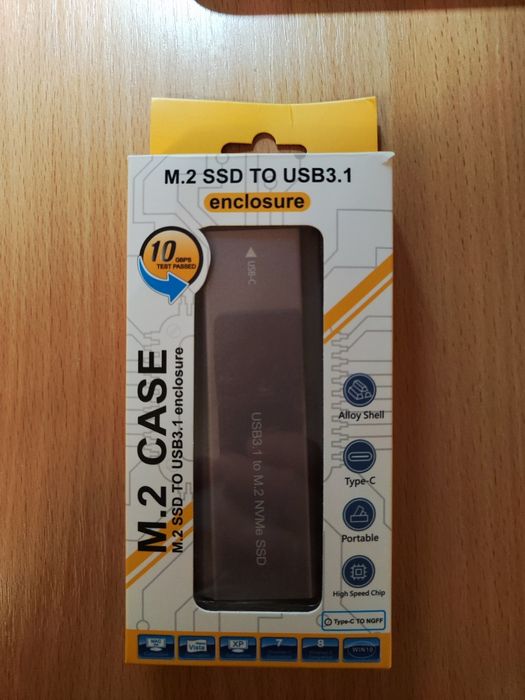 Карман кишеня бокс  M2 nvme SSD USB 3.0 - Type-C