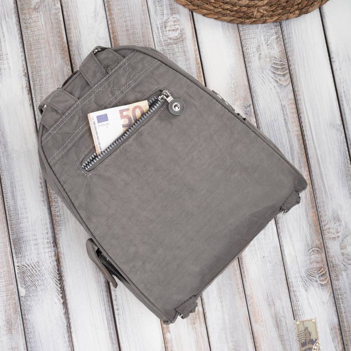 modny plecaczek damski w kolorze szarym sp-10-gr