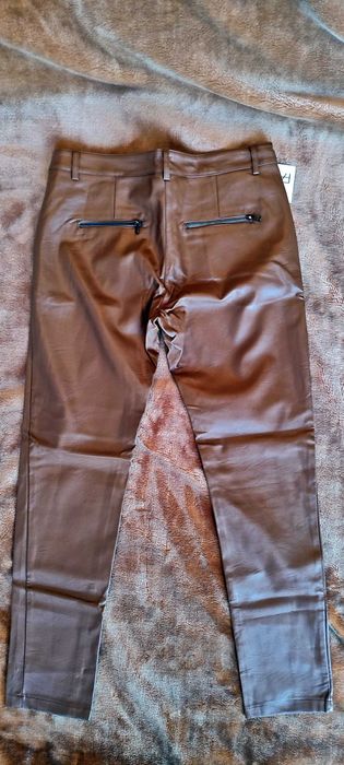 spodnie eko skóra