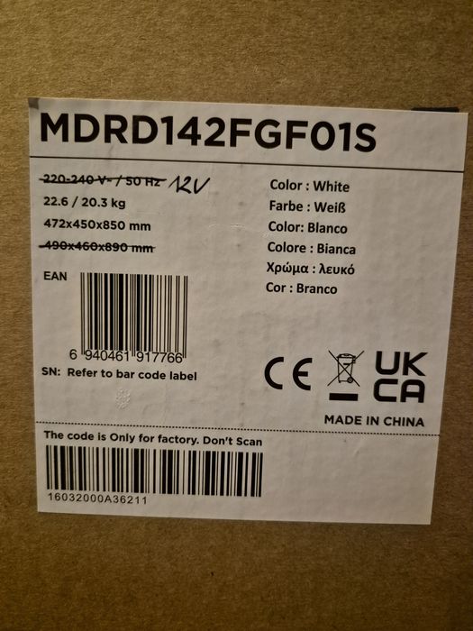 Lodówka Midea 12V  Kamper Camper