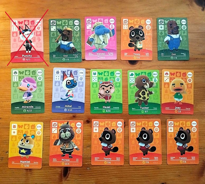 Animal crossing cartas Amiibo - Série 2,3,4,5 e welcome amiibo