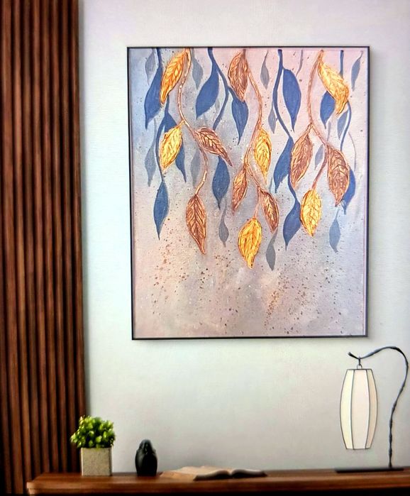 Інтер'єрна картина на полотні, текстурний живопис