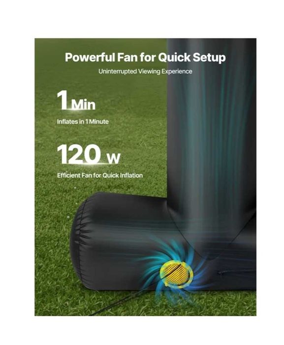 Excelente Tela de Cinema 263 x 147 cm com projetor Optoma HDMI