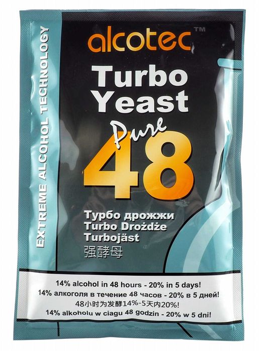 Drożdże Gorzelnicze Alcotec 48 Pure Mocne Zacier do 21% Turbo Bimber