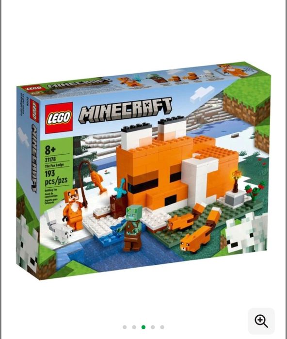 Конструктор LEGO Minecraft Лисяча хатина (21178)