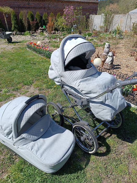 Wózek spacerówka gondola ROAN duże pompowane koła