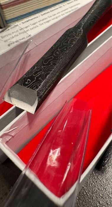 Akio Tasai Japonia - dłuta Mokume Nomi 18mm / zestaw