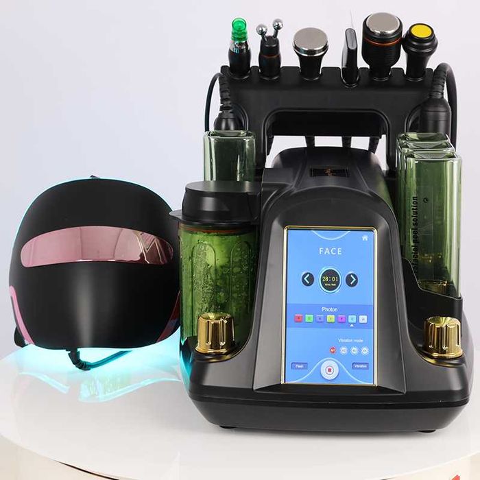 Máquina hidrofacial 9 em 1 para limpeza e hidratação profunda da pele