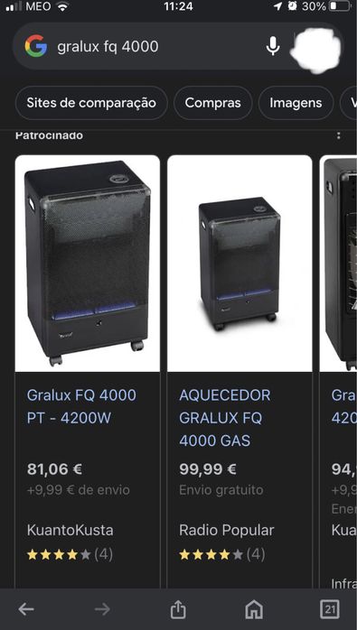 Aquecedor Gralux blue flame 4000W o melhor para o frio.