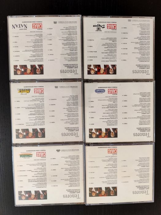 Lote de 6 CDs - Tenores (Pavarotti / Plácido / Carrreras)